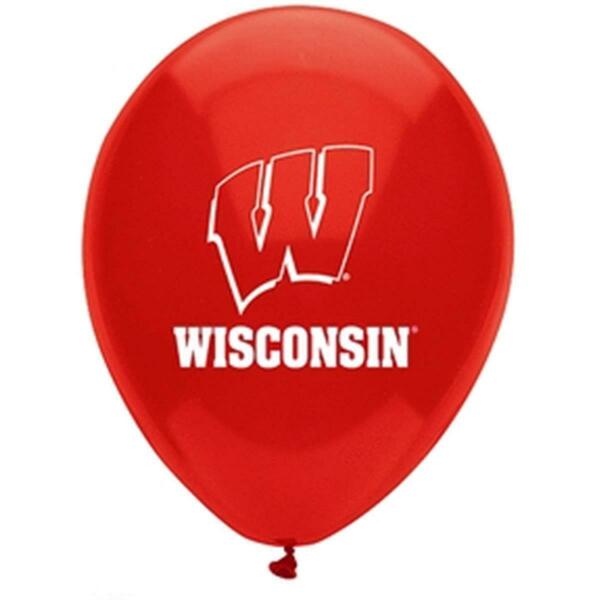 Mayflower Distributing 11 in. U of Wisconsin-Latex Balloon, 10PK 83999